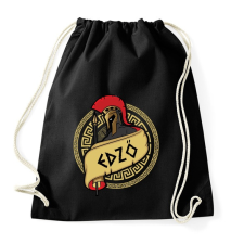 PRINTFASHION Spártai edző - Sportzsák, Tornazsák - Fekete tornazsák