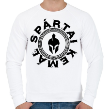 PRINTFASHION Spártai Kemál - Férfi pulóver - Fehér férfi pulóver, kardigán