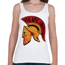 PRINTFASHION Spártai sisak - Női atléta - Fehér