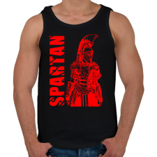PRINTFASHION spartan - Férfi atléta - Fekete atléta, trikó