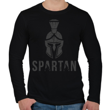 PRINTFASHION Spartan - Férfi hosszú ujjú póló - Fekete női póló
