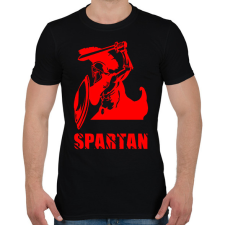 PRINTFASHION spartan - Férfi póló - Fekete férfi póló