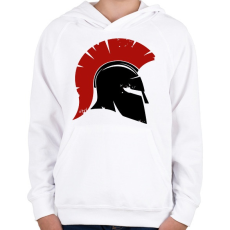 PRINTFASHION Spartan  - Gyerek kapucnis pulóver - Fehér