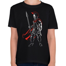 PRINTFASHION Spartan  - Gyerek póló - Fekete gyerek póló