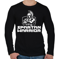 PRINTFASHION Spartan harcos - Férfi hosszú ujjú póló - Fekete női póló