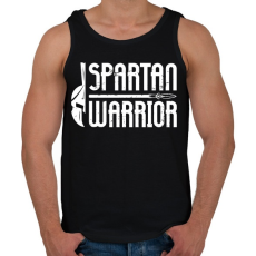 PRINTFASHION Spartan Warrior - Férfi atléta - Fekete