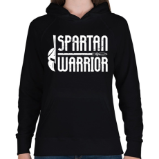 PRINTFASHION Spartan Warrior - Női kapucnis pulóver - Fekete