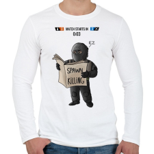 PRINTFASHION Spawn Killing - Férfi hosszú ujjú póló - Fehér férfi póló
