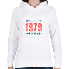 PRINTFASHION Special edition 1979 - Női kapucnis pulóver - Fehér női pulóver, kardigán