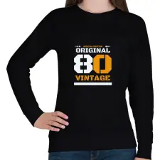 PRINTFASHION Special edition original 80 - Női pulóver - Fekete női pulóver, kardigán