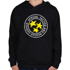 PRINTFASHION special - Gyerek kapucnis pulóver - Fekete