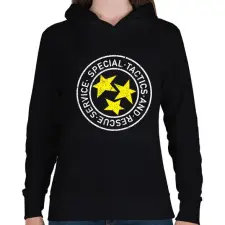 PRINTFASHION special - Női kapucnis pulóver - Fekete női pulóver, kardigán