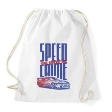 PRINTFASHION speed is not a crime - Sportzsák, Tornazsák - Fehér tornazsák