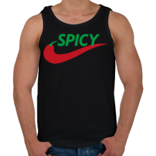 PRINTFASHION Spicy - Férfi atléta - Fekete atléta, trikó