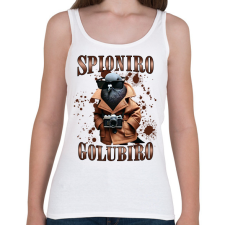 PRINTFASHION Spionero Golubiro - Női atléta - Fehér női trikó