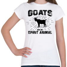 PRINTFASHION Spirit animal - Goat - Női póló - Fehér női póló