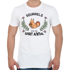 PRINTFASHION Spirit animal - mókus - Férfi póló - Fehér férfi póló
