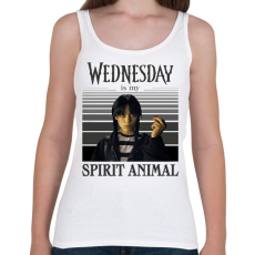 PRINTFASHION Spirit animal - Wednesday - Női atléta - Fehér