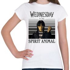 PRINTFASHION Spirit animal - Wednesday - Női póló - Fehér