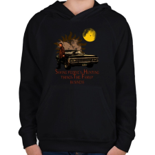 PRINTFASHION SPN- DEAN - Gyerek kapucnis pulóver - Fekete gyerek pulóver, kardigán