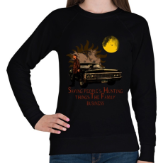 PRINTFASHION SPN- DEAN - Női pulóver - Fekete