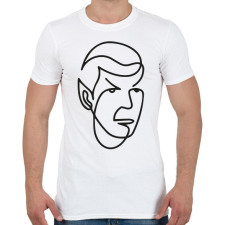 PRINTFASHION Spock - Férfi póló - Fehér férfi póló