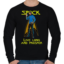 PRINTFASHION spock - Férfi pulóver - Fekete férfi pulóver, kardigán