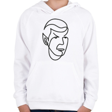 PRINTFASHION Spock - Gyerek kapucnis pulóver - Fehér gyerek pulóver, kardigán