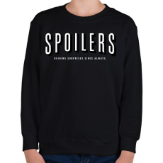 PRINTFASHION Spoilers - Gyerek pulóver - Fekete