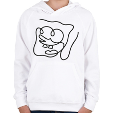 PRINTFASHION Spongebob - Gyerek kapucnis pulóver - Fehér