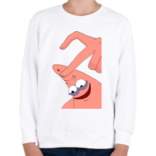 PRINTFASHION Spongyabob és Patrick páros minta - Gyerek pulóver - Fehér gyerek pulóver, kardigán