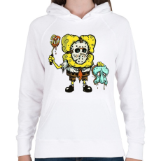 PRINTFASHION Spongyabob Thriller - Női kapucnis pulóver - Fehér