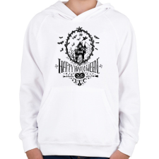 PRINTFASHION spooky-4554208 - Gyerek kapucnis pulóver - Fehér gyerek pulóver, kardigán
