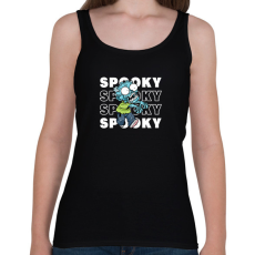 PRINTFASHION Spooky Halloween Zombie - Női atléta - Fekete