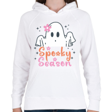 PRINTFASHION Spooky season - Női kapucnis pulóver - Fehér