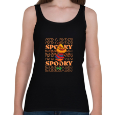 PRINTFASHION Spooky töki - Női atléta - Fekete női trikó