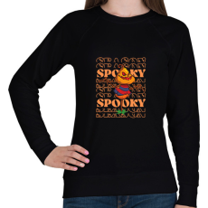PRINTFASHION Spooky töki - Női pulóver - Fekete