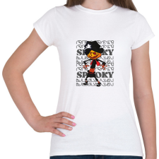 PRINTFASHION Spooky tökifej - Női póló - Fehér női póló