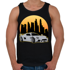 PRINTFASHION Sport autó  - Férfi atléta - Fekete atléta, trikó