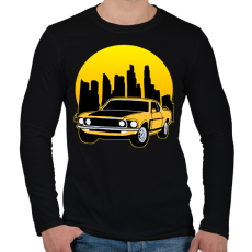 PRINTFASHION Sport autó  - Férfi hosszú ujjú póló - Fekete
