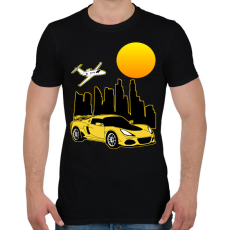 PRINTFASHION Sport autó  - Férfi póló - Fekete