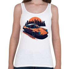 PRINTFASHION Sport autó - Női atléta - Fehér női trikó