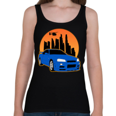 PRINTFASHION Sport autó  - Női atléta - Fekete