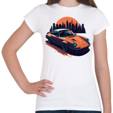 PRINTFASHION Sport autó - Női póló - Fehér női póló