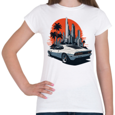 PRINTFASHION Sport autó - Női póló - Fehér