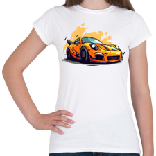 PRINTFASHION Sport autó - Női póló - Fehér női póló