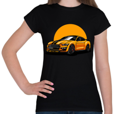 PRINTFASHION sport autó - Női póló - Fekete