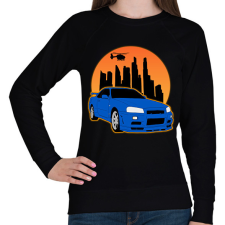 PRINTFASHION Sport autó  - Női pulóver - Fekete női pulóver, kardigán