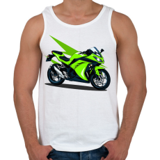 PRINTFASHION Sport motor  - Férfi atléta - Fehér