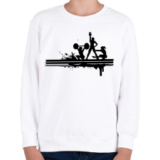 PRINTFASHION Sportolás - Gyerek pulóver - Fehér gyerek pulóver, kardigán